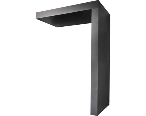 Schwarze Holztürumrandung