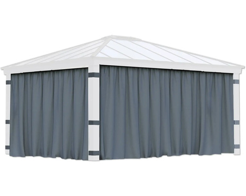 Pavillon mit Vorhängen für den Aussenbereich