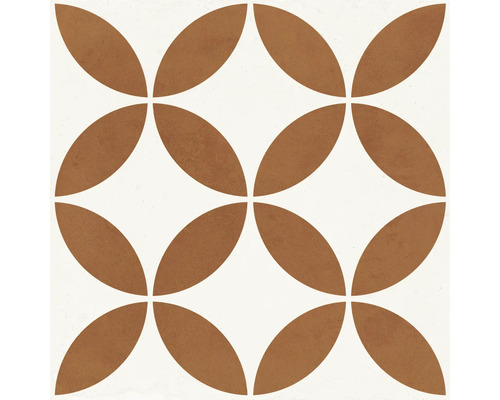 Feinsteinzeug Wand- und Bodenfliese Mayari clay petals BxLxS 22.3x22.3x0.9 cm
