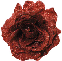 Fleur de rose scintillante comme décoration