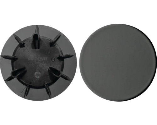 Couvercle d'évacuation KALDEWEI KA 90 Secure Plus cool grey 90 mat 687772592667 Cache Kaldewei pour garniture de vidage, en plastique