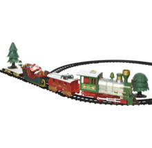 Weihnachtszug Set mit Lokomotive, Waggons und Gleisen