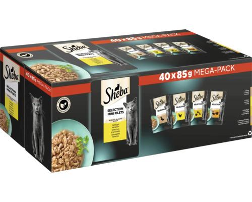 Sheba Selection en sauce Maxi Pack 40x85 g