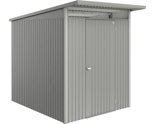 Abri de jardin biohort AvantGarde Eco A2 porte standard 180 x 260 cm gris quartz métallique