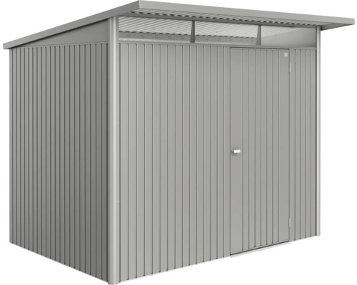 Abri de jardin biohort AvantGarde Eco A5 porte standard 260 x 220 cm gris quartz métallique