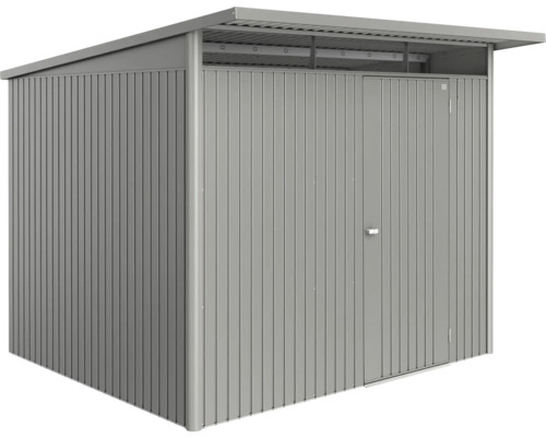 Abri de jardin biohort AvantGarde Eco A6 porte standard 260 x 260 cm gris quartz métallique