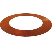 Bordure de gazon circulaire en métal