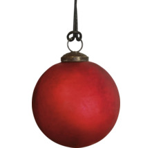 Rote Christbaumkugel mit Aufhänger