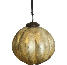 Lampe suspendue décorative en forme de citrouille avec suspension par cordon