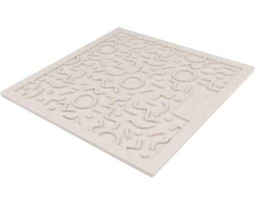 Rechteckiger Futterautomat für Haustiere mit erhabenem Muster