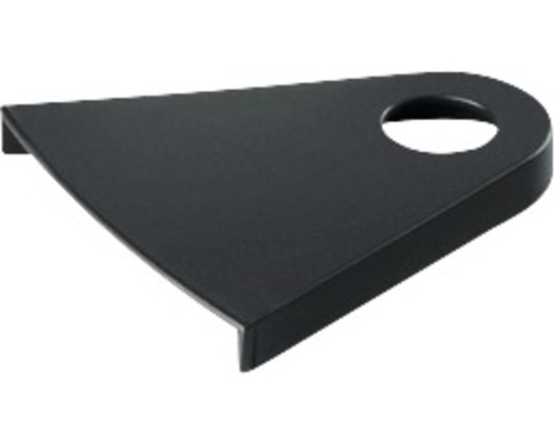 Pièce de rechange couvercle de bac de remplissage pour Lechuza Rustico Ø 35 cm Support d''étagère noir avec trou pour montage mural