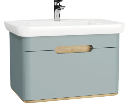 Meuble sous-vasque avec lavabo et robinet