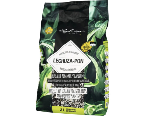 Substrat pour plantes Lechuza Pon 3 litres