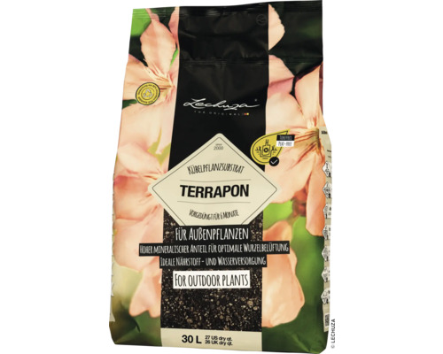 Substrat pour plantes Lechuza Terrapon 30 litres Lechuza Terrapon Substrat de plantation pour plantes d''extérieur, 30 litres