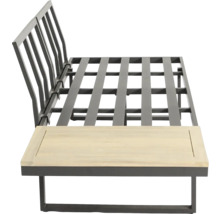 Gartenbank mit Gestell und Holzauflage