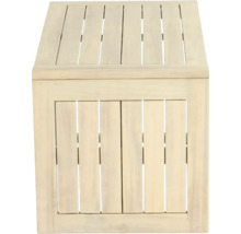 Holzgartentruhe mit Lamellenstruktur