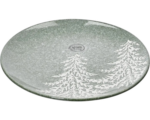Teller mit Tannenbaum-Design
