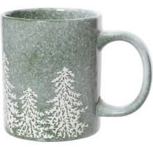 Tasse avec motifs de sapins