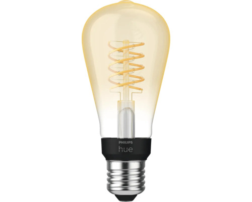 Lampe LED en forme de poire à intensité lumineuse variable HUE ST64 E27 / 7,2 W ( ) or 550 lm 2100 K blanc chaud