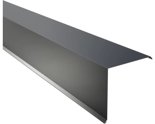Bande de rive PRECIT pour tôle trapézoïdale gris anthracite RAL 7016 1000x180x180x0,5 mm Profilé de protection des bords en métal