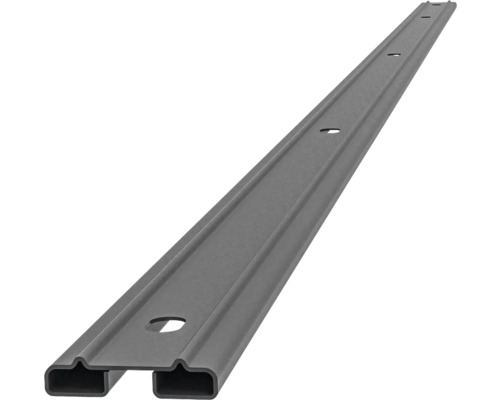 Profilleiste Multi 143 cm anthrazit Metall Montageschiene mit Befestigungslöchern