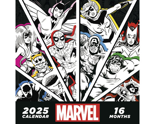 Calendrier Marvel Square calendrier 2025