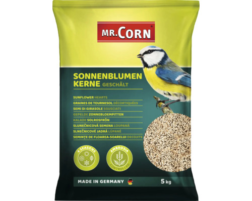 Graines de tournesol décortiquées Mr. Corn 5 kg Mr. Corn Graines de tournesol décortiquées, emballage de 5 kg