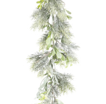Guirlande décorative avec du gui et des branches de sapin pour décorations de fête
