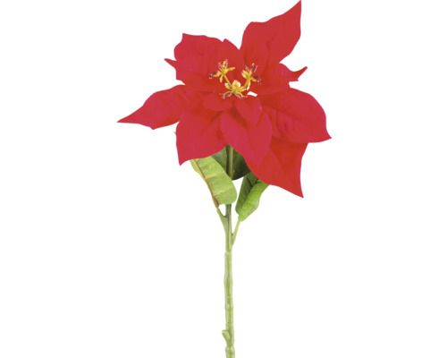 Kunstblume Poinsettie H 66 cm rot