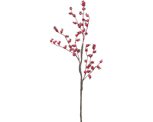 Kunstblume Beerenzweig H 60 cm rot