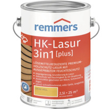 Remmers HK-Lasur 3en1 Lasure de protection du bois dans un seau de 2,5 litres