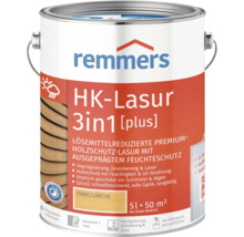 Remmers HK-Lasur 3en1 lasure de protection du bois dans un seau métallique de cinq litres
