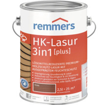 Remmers HK-Lasur 3en1 plus Teak, 2,5 litres, lasure de protection du bois pour l''extérieur