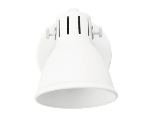 Weisse Wandleuchte mit verstellbarem Kopf für Innenräume