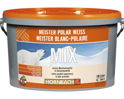 HORNBACH Meister Polarweiss Wandfarbe im Wunschfarbton mischen lassen-0