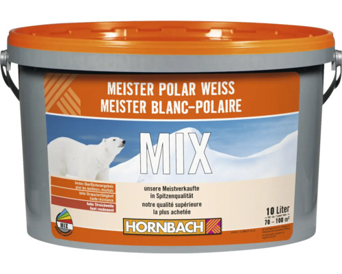 HORNBACH Meister Polarweiss Wandfarbe im Wunschfarbton mischen lassen