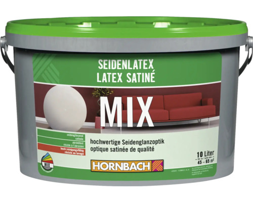 Peinture murale latex satiné HORNBACH à faire mélanger dans le coloris souhaité