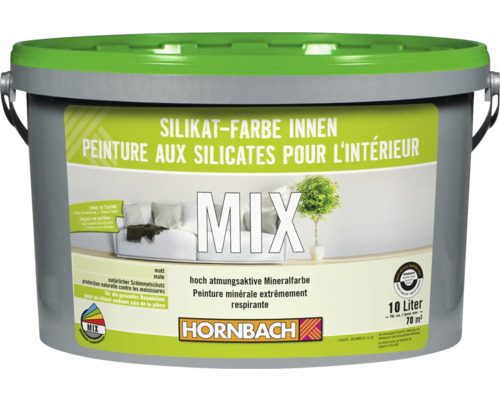 Peinture silicate HORNBACH à faire mélanger dans le coloris souhaité