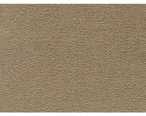 Spannteppich Shaggy Janette camel FB42 400 cm breit (Meterware) Nahaufnahme einer Putzoberfläche