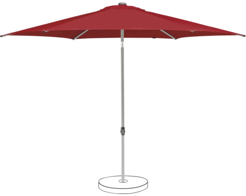 Quadratischer Sonnenschirm mit Mittelmast