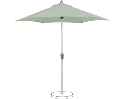 Parasol de jardin avec mécanisme à manivelle