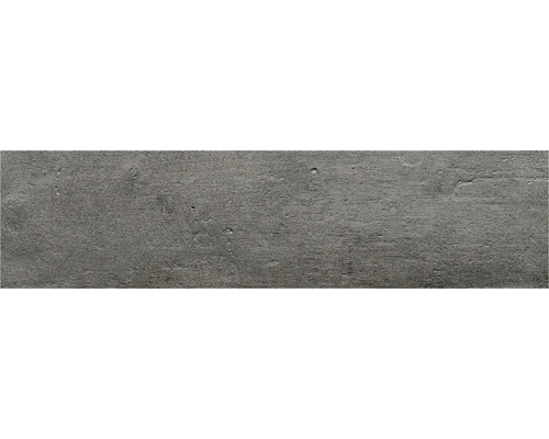 Carrelage mural en grès cérame fin LAGOON anthracite lxLxé 6x24.6x0.85 cm