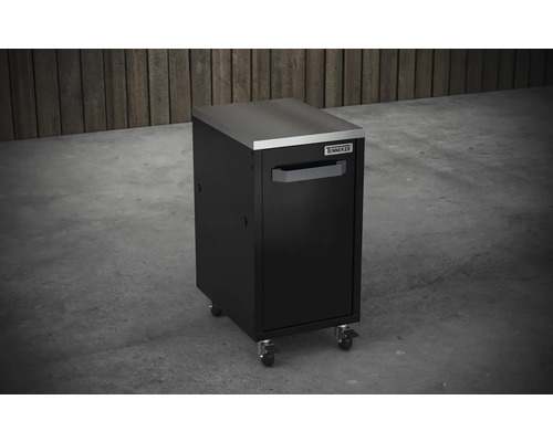 Caisson à roulettes avec plateau en acier inoxydable pour atelier et garage