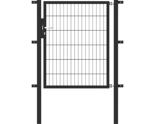 Stabgitter-Einzeltor ALBERTS Flexo 100 x 120 cm inkl. Pfosten 6 x 6 cm anthrazit