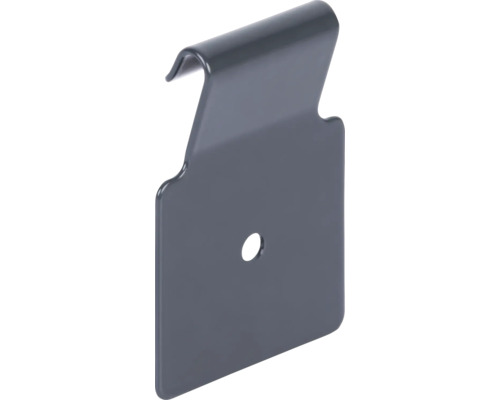 Crochet métallique avec trou de forage pour fixation