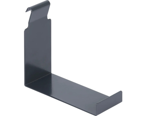 Crochet décoratif pour panneaux rigides double fil T. XL RAL7016 anthracite Support métallique pour montage mural