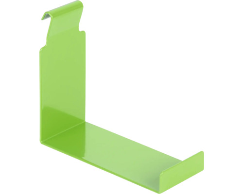 Crochet décoratif pour panneaux rigides double fil T. XL RAL6018 jaune vert Support d''outils en métal