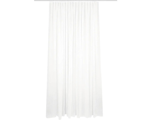 Rideau avec ruban de rideau Flamio blanc 600x245 cm