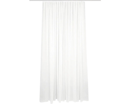 Rideau avec ruban de rideau Flamio blanc 600x145 cm