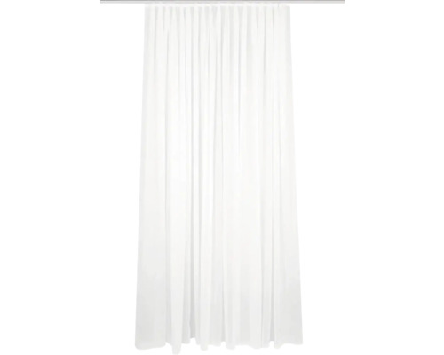 Rideau avec ruban de rideau Flamio blanc 450x160 cm